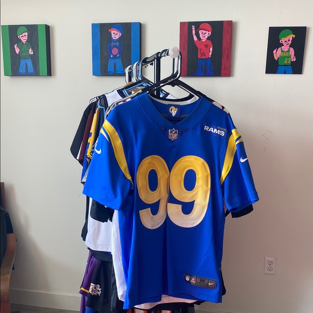 Nike Blue and Yellow Jersey with Iconic Number